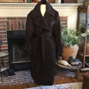 NWT Levi's Dark Brown Wool Trench Coat
